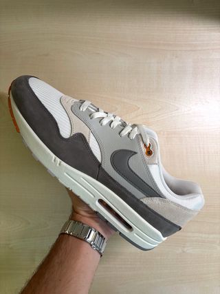 Nike Air Max 1 Gris/Naranja/Blanco