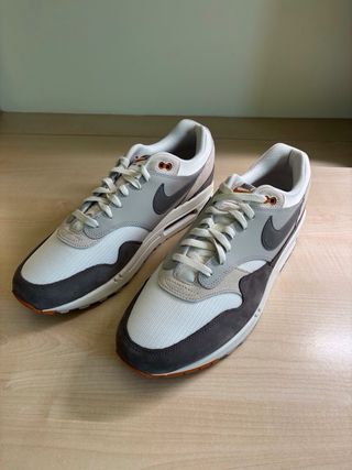 Nike Air Max 1 Gris/Naranja/Blanco