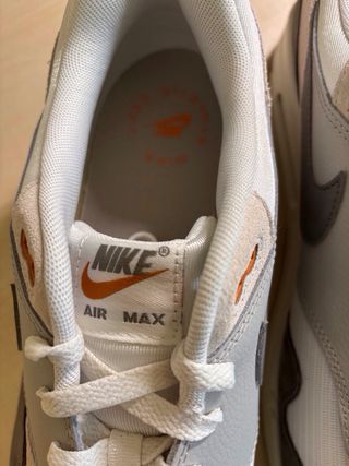 Nike Air Max 1 Gris/Naranja/Blanco