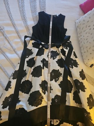 Vestido Negro y Blanco Fiesta