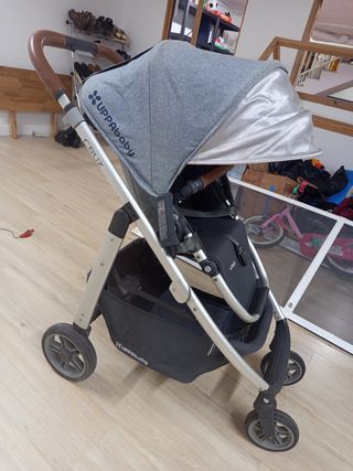 Carro Bebé Uppababy Cruz Gris completo
