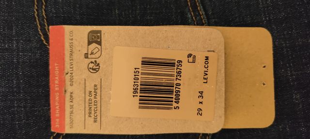 Pantalón Levis Mujer Azul Talla 29/34