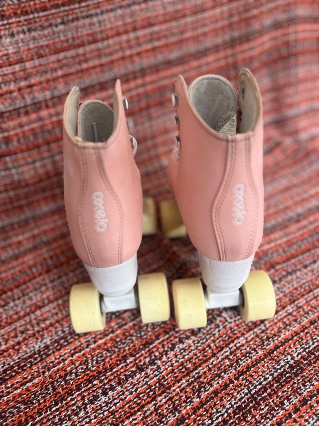 Patines Oxelo Quad 100 Rosa