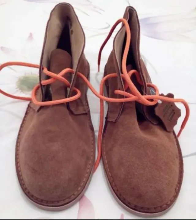 Botas botínes de piel marrón talla 43