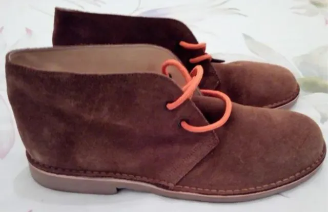 Botas botínes de piel marrón talla 43