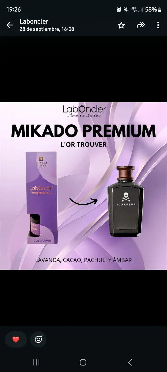 Perfumes dupes .mikados 3 meses de duración