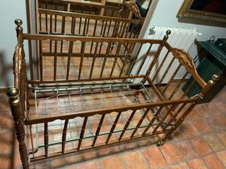 Cuna Antigua Madera Años 70