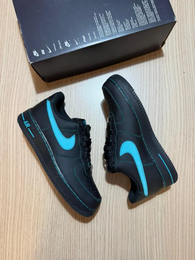Nike Air Force 1 Tiffany Nero/Turchese