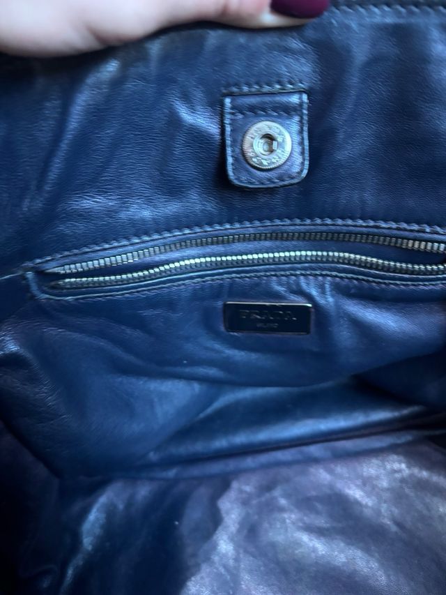 Bolso Prada Piel Azul