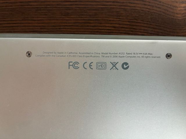 MacBook Pro 17 2006 Fallo GPU A1212