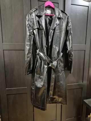 Gabardina negra fiesta hombre Talla s