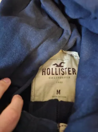Sudadera Hollister Azul con Capucha