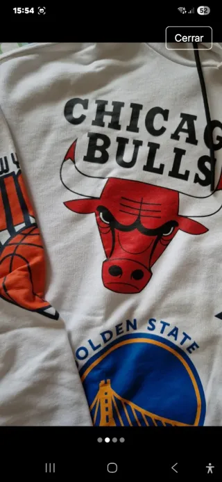 Sudadera NBA Chicago Bulls Warriors Knicks