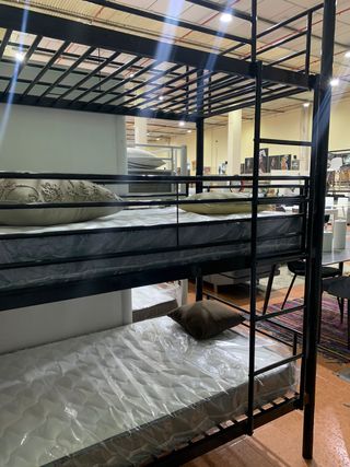 Litera Triple Metálica Negra AS110-3