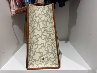 Bolso tote Tous beige y marrón
