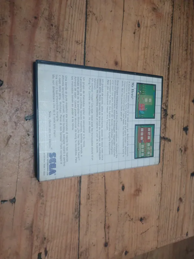 My Hero Master System Sega Card