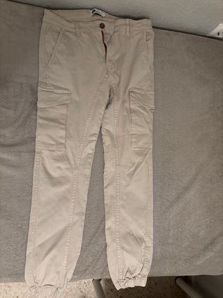 Pantalón cargo beige hombre/niño