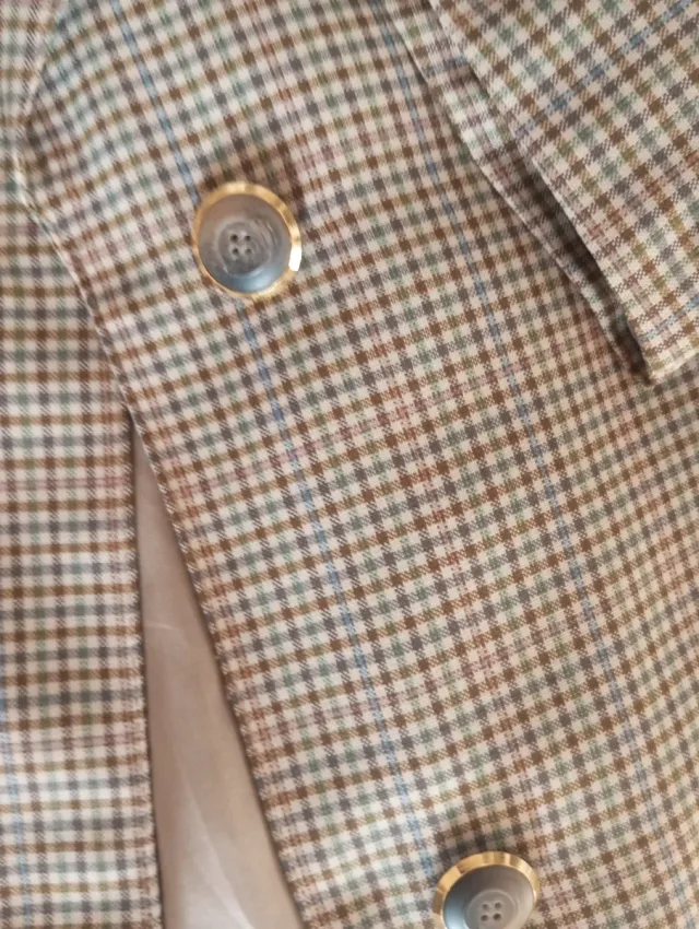 Blazer donna vintage a quadri