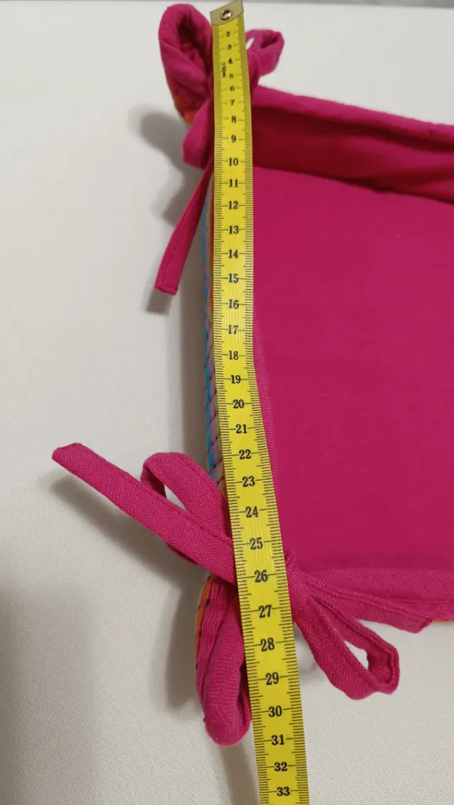 Portapane tessuto multicolore