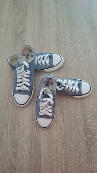 Zapatillas OH GIRL tela azul. Tallas 38 y 31