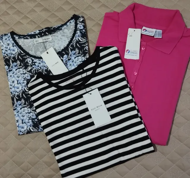 Lote 3 Camisetas Mujer Talla XL