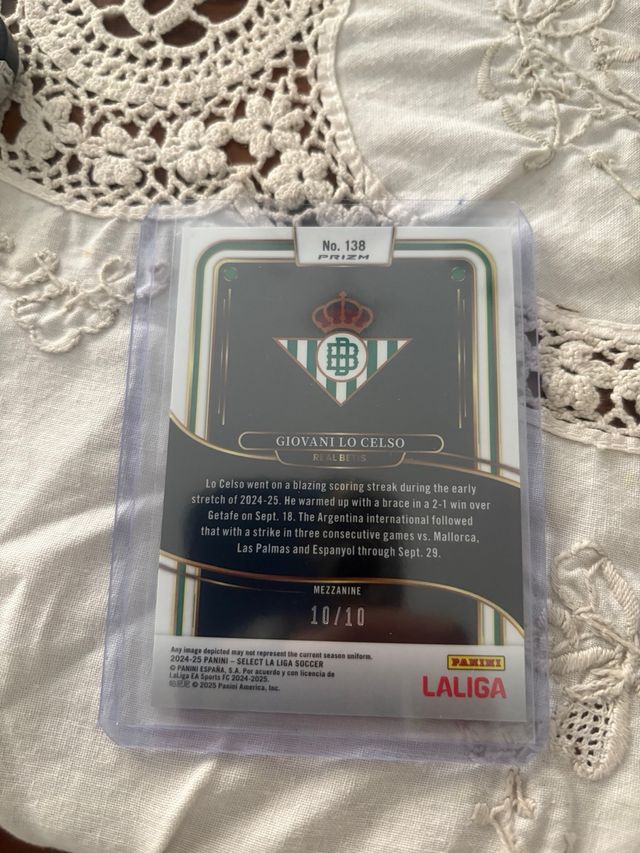 Giovani Lo Celso /10 Select Prizm Panini 2024-25