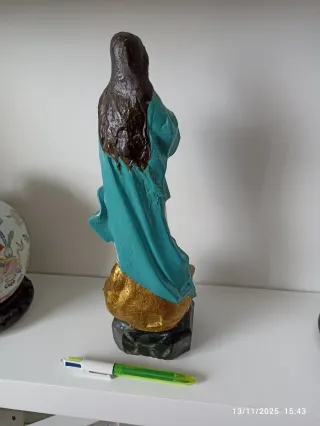 Virgen Inmaculada Concepción Antigua 33cm grande