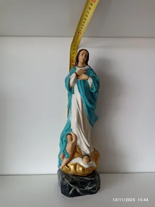 Virgen Inmaculada Concepción Antigua 33cm grande