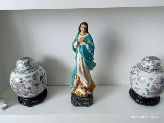 Virgen Inmaculada Concepción Antigua 33cm grande