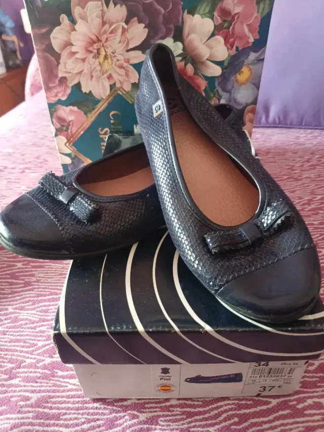 Manoleras Conguitos Azul Marino número 34