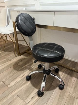 Taburete de escritorio giratorio con respaldo