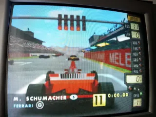 Nintendo 64 con 3 giochi e controller blu