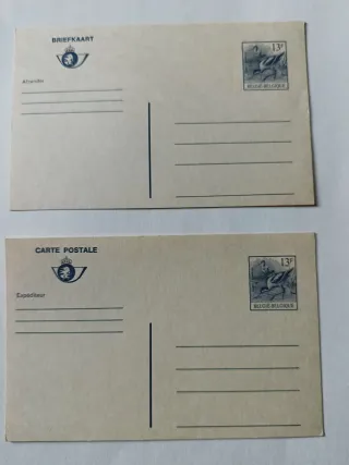 2 Cartoline Postali Vintage Belghe