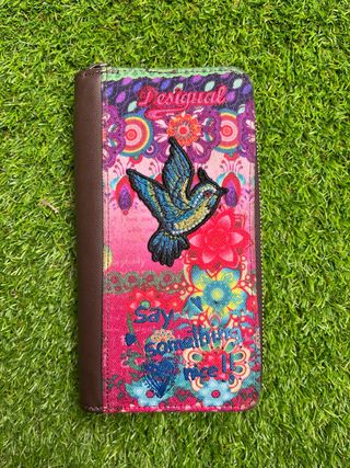 Cartera Desigual Multicolor con pájaro
