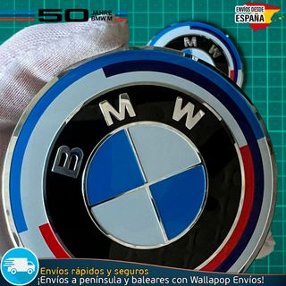 2 Emblemas BMW 70mm Adhesivo Aluminio Coche y Moto