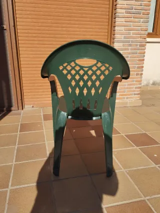 Set 6 Sillas Jardín Plástico Verde