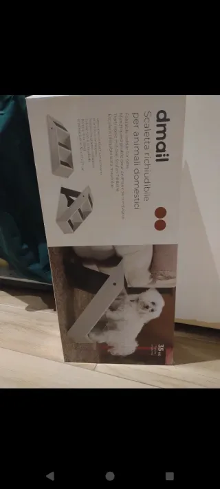 Scaletta per cani beige