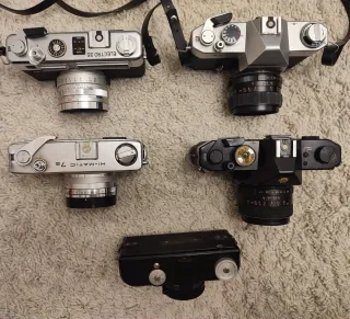 Collezione 4 fotocamere: Yashica, Minolta, Lowell
