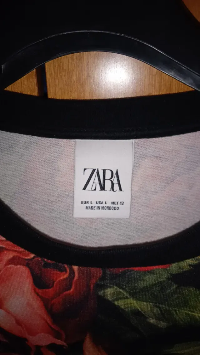 Jersey Zara estampado flores Talla M