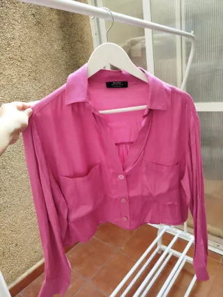 Blusa rosa Bershka manga larga