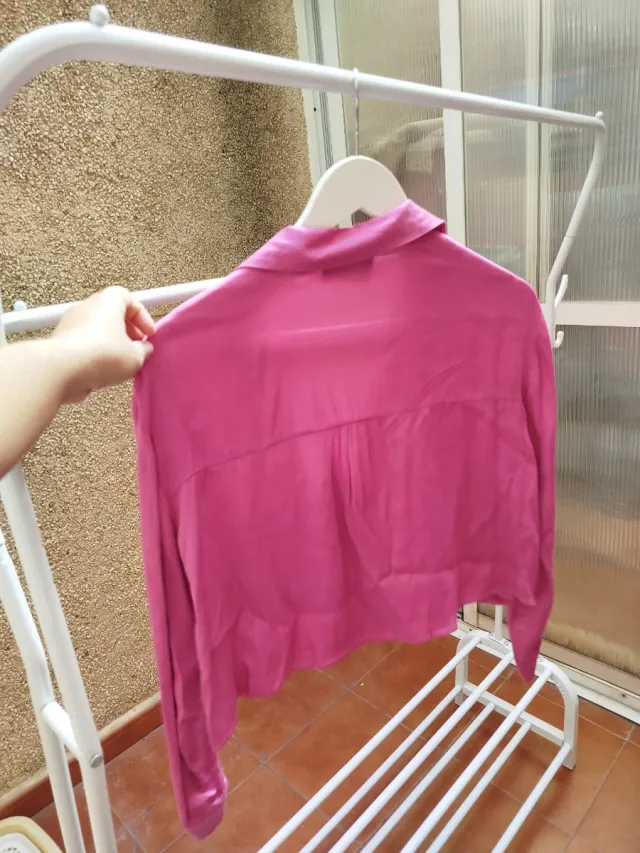 Blusa rosa Bershka manga larga