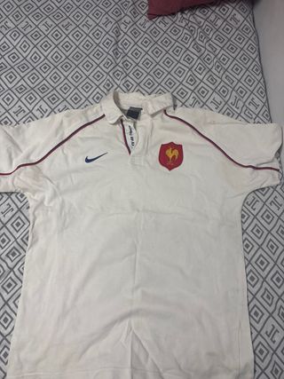 Polo Nike Rugby Francia Blanco