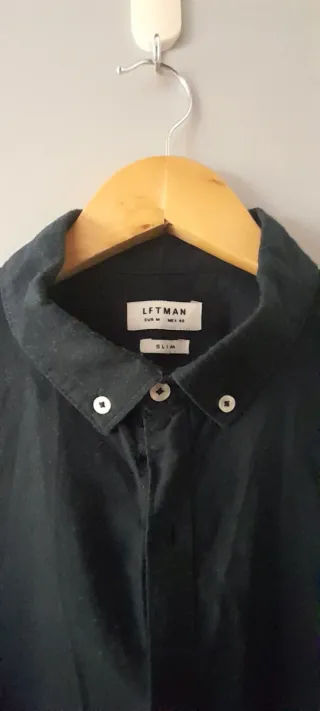 Camisa Lftman Negra Talla M Slim