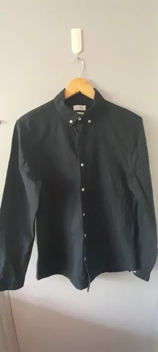 Camisa Lftman Negra Talla M Slim