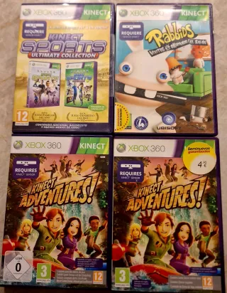 Lote 4 Juegos Kinect Xbox 360