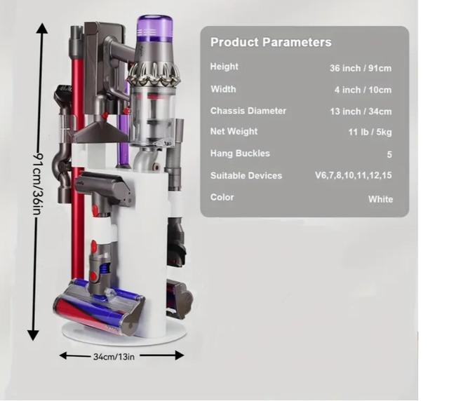 Soporte Estante Almacenamiento Aspiradora