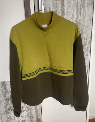 Sudadera chica verde oscuro y verde oliva