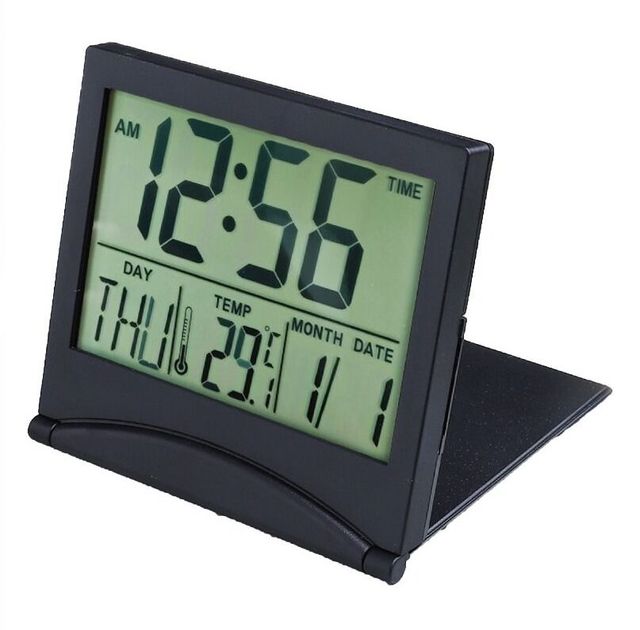 Relógio Digital Dobrável Preto