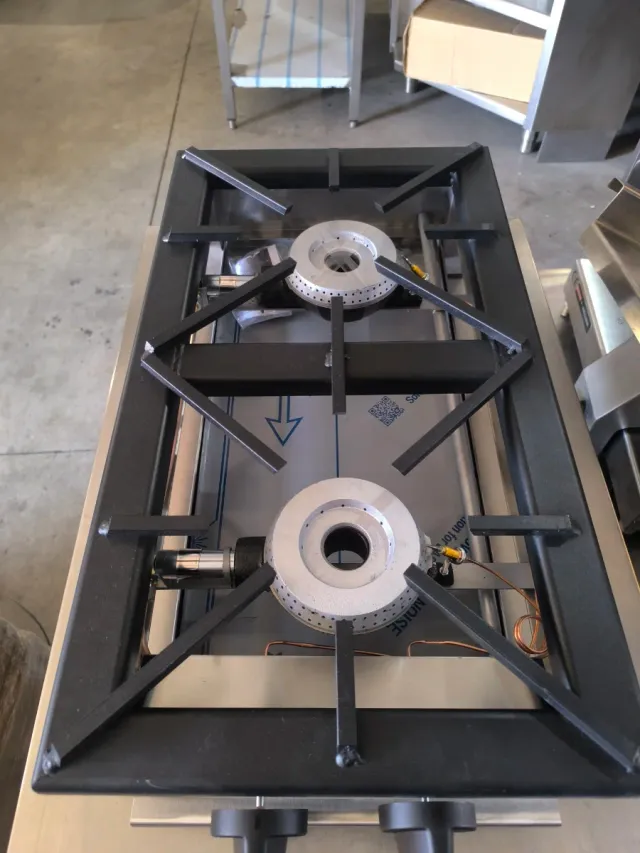 Cocina a gas vertical 2 fuegos