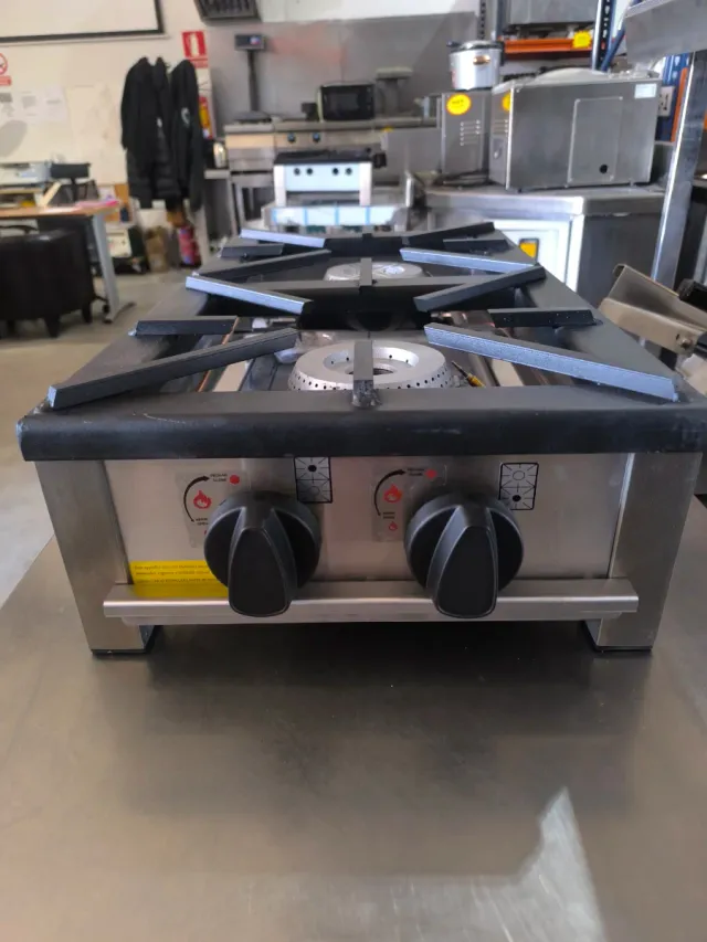 Cocina a gas vertical 2 fuegos